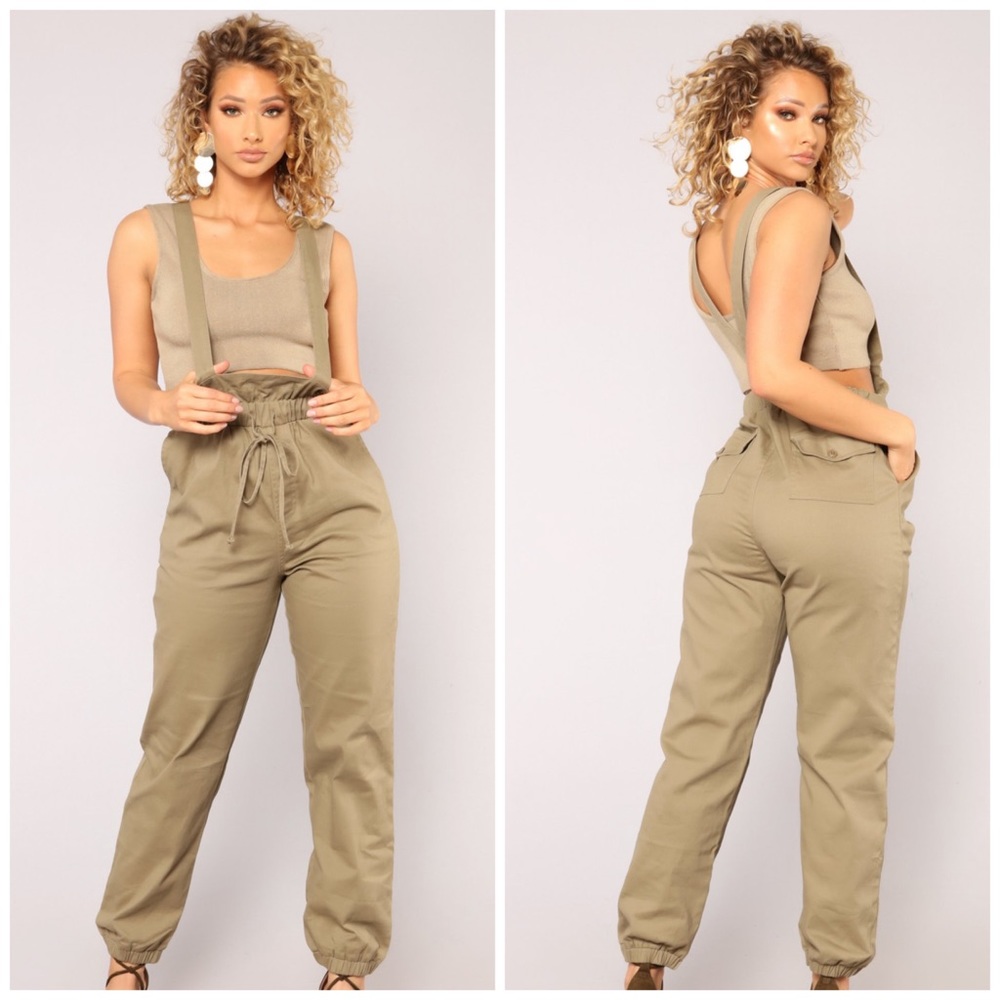 BRAND New Fashion Nova Jogger Overalls